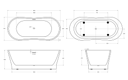 Акриловая ванна BelBagno BB406-1650-730 165x70 , изображение 4