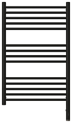 Фото Полотенцесушитель электрический Сунержа Богема 3.0 прямая 80x50 R черный матовый