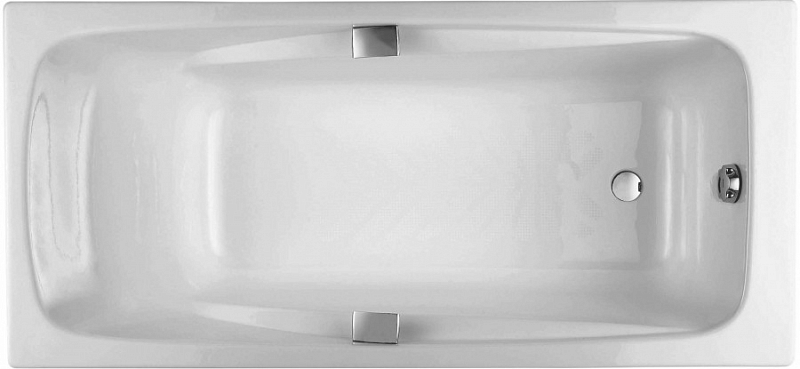 Чугунная ванна Jacob Delafon Repos 170х80 с отверстиями для ручек , изображение 1