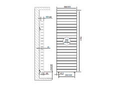 Радиатор Royal Thermo PianoForte Tower Noir Sable - 22 секц., изображение 3