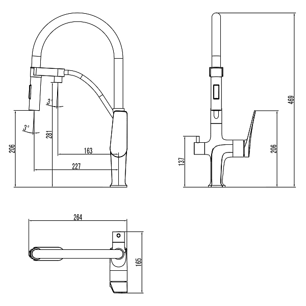 Смеситель Lemark Comfort LM3074C-Gray для кухонной мойки , изображение 2