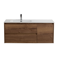 Фото Тумба под раковину BelBagno Kraft 120 L подвесная, Rovere Tabacco