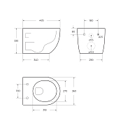 Унитаз подвесной BelBagno Uno 2.1 BB7006CHR/SC , изображение 11