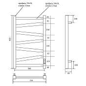 Полотенцесушитель электрический Point Феникс П7 PN15858W 50x80 белый , изображение 3