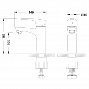 Смеситель Lemark Linara LM0406C для раковины , изображение 3