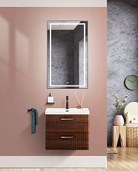 Фото Тумба под раковину BelBagno Due 50 подвесная, Noce