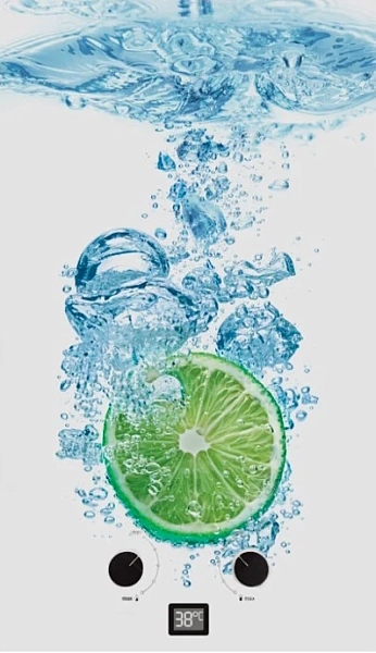 Водонагреватель проточный Zanussi GWH 10 Fonte Glass Lime газовый , изображение 1