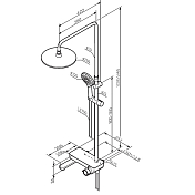 Душевая стойка AM.PM Like F0780722 , изображение 13
