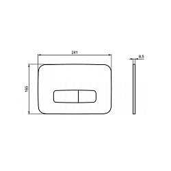 Фото Кнопка смыва Ideal Standard Oleas R0123AA хром