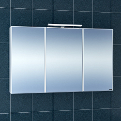 Фото Зеркало-шкаф СаНта Стандарт 120 с подсветкой