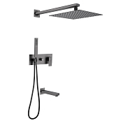 Душевой комплект Abber Daheim AF8217NG никель , изображение 1