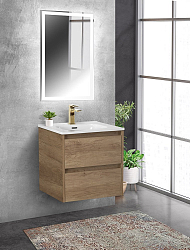 Фото Тумба под раковину BelBagno Kraft 50 подвесная, Rovere Nebrasca Nature