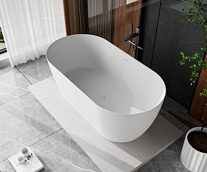 Фото Ванна из искусственного камня Cezares Solid Surface CZR-RELAX-150-75-57-SSB 150x75