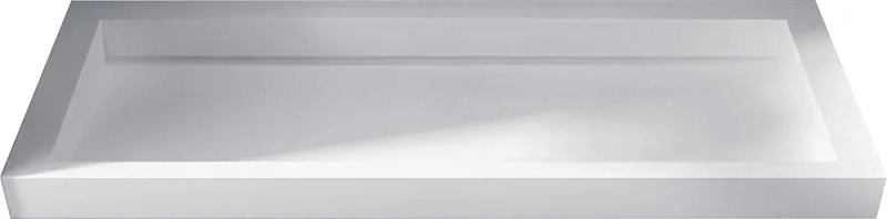 Мебельная раковина Armadi Art Flat 120 белая, двойной слив , изображение 1