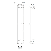 Полотенцесушитель электрический Point Фрея П2 10x120 черный , изображение 3