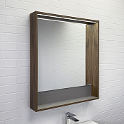 Зеркало Comforty Томари 70 дуб темно-коричневое , изображение 1