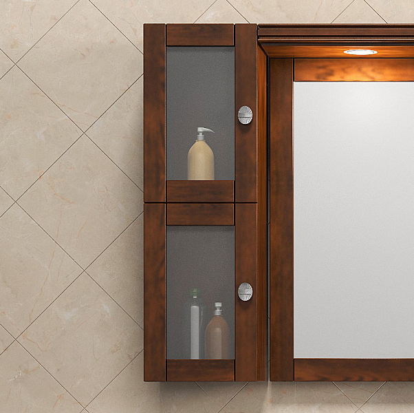 Шкаф для зеркала Opadiris Мираж светлый орех , изображение 1