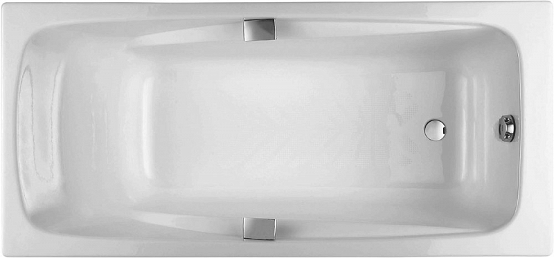 Чугунная ванна Jacob Delafon Repos 180х85 с отверстиями для ручек , изображение 1