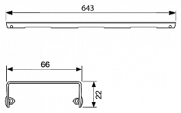 Решетка TECE TECEdrainline Basic 600710 глянцевая 70 см , изображение 6