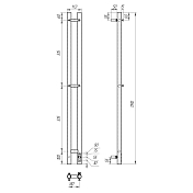 Полотенцесушитель электрический Point Деметра П3 8x120 графит блеск , изображение 5
