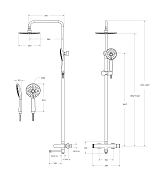 Душевая стойка Cezares Stylus CVD-01 , изображение 7