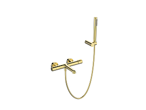 Фото Смеситель BelBagno Uno VASM/DFS-ORO для ванны с душем