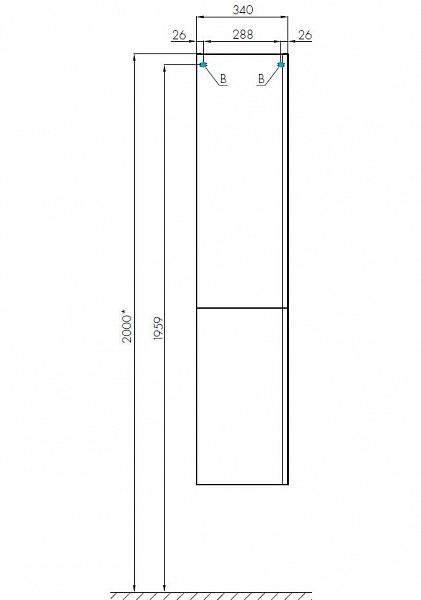 Шкаф-пенал Aquaton Беверли правый белый , изображение 5