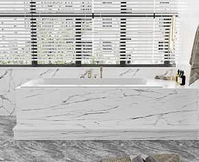 Фото Ванна из искусственного камня Cezares Solid Surface CZR-SLIDER-170-80-57-SSB 170x80