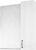 Зеркало-шкаф Sanflor Глория 65 R белый матовый , изображение 1