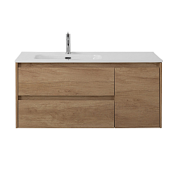 Фото Тумба под раковину BelBagno Kraft 100 L подвесная, Rovere Nebrasca Nature
