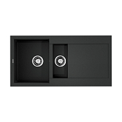Мойка кухонная Omoikiri Sakaime 100-2-BL черный , изображение 1