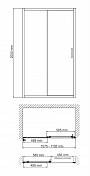 Душевая дверь в нишу Wasserkraft Main 41S13 110 см , изображение 3