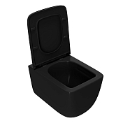 Комплект Point Меркурий 886914SLO3+PN41831BM (унитаз с инсталляцией, сиденье с микролифтом, клавиша Slim черная) , изображение 3