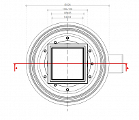Душевой трап Pestan Confluo Standard Vertical Dry White Glass 13000111 черный, изображение 9