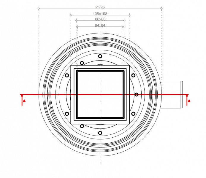 Душевой трап Pestan Confluo Standard Vertical Dry White Glass 13000111 черный, изображение 9