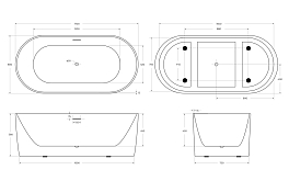 Акриловая ванна BelBagno BB411-1700-800-MATT 170х80 , изображение 11