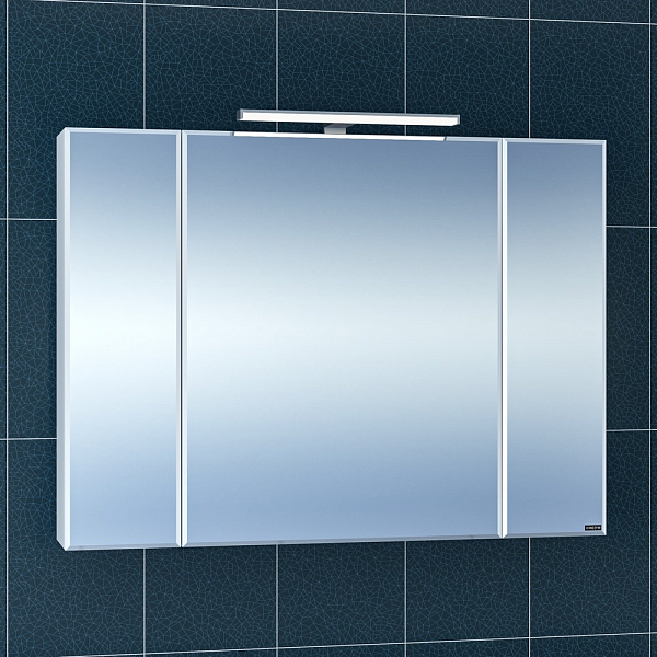 Зеркало-шкаф СаНта Стандарт 100 с подсветкой , изображение 1