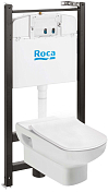 Комплект Roca Dama Senso Pack 893104680 подвесной унитаз + инсталляция + Slim сиденье , изображение 1