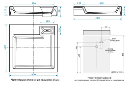 Раковина Azario Slim CS00078302 60 см , изображение 4