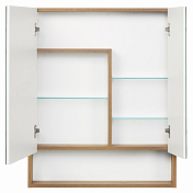 Зеркало-шкаф Aquaton Сканди 70 белый, дуб рустикальный , изображение 2
