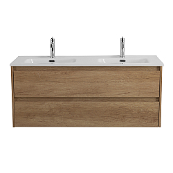 Фото Тумба под раковину BelBagno Kraft 120 подвесная, Rovere Nebrasca Nature, 2 ящика