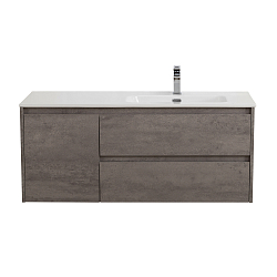 Фото Тумба под раковину BelBagno Kraft 100 R подвесная, Cemento Grigio
