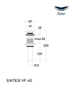 Донный клапан Sintesi VF-40WM для раковины , изображение 3