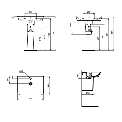 Фото Полупьедестал для раковины Ideal Standard Connect Air E074801