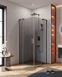 Фото Душевой уголок Cezares Slider SLIDER-A-2-80/90-GRIGIO-GM