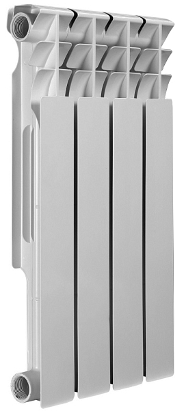 Радиатор Azario 30 см биметаллический - 4 секц., изображение 1