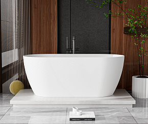Фото Ванна из искусственного камня Cezares Solid Surface CZR-RELAX-150-75-57-SSB 150x75