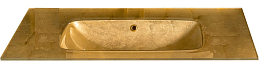 Мебельная раковина Armadi Art Lucido 100 золото поталь , изображение 1
