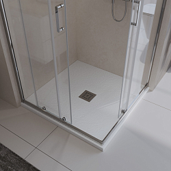 Фото Поддон для душа BelBagno Uno TRAY-MR-UNO-A-80-35-W-CR 80x80