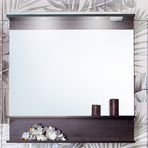 Зеркало Бриклаер Чили 80 венге, с подсветкой , изображение 1